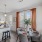 dining table and chairs near window