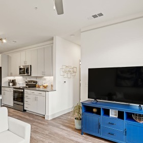 Living Room bright living room open to kitchen
